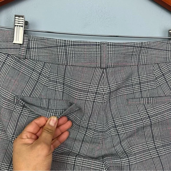 Banana republic Sloan plaid slim ankle pants size 2 mid rise multicolor - Picture 8 of 13
